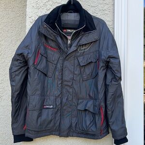 Troy Lee Designs Grey Titus Racing Team Moto Jacket Men's Size M